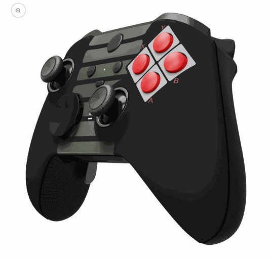Xbox Elite Wireless Controller Series 2 with interchangeable thumbsticks, paddles, carrying case, and magnetic charging dock