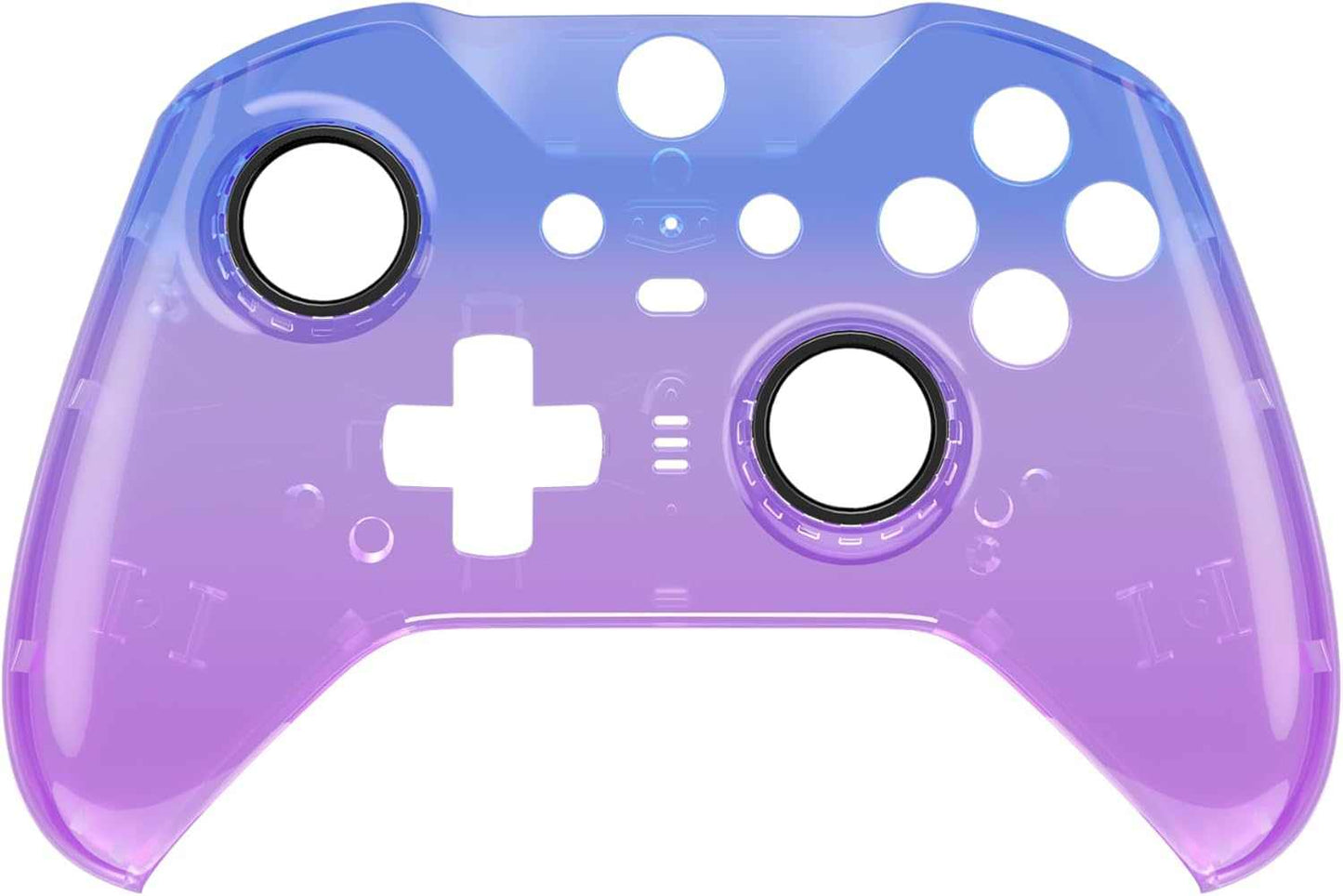 Gradient clear purple and pink Xbox Elite Wireless Controller Series 2 with adjustable thumbsticks and rubberized grip