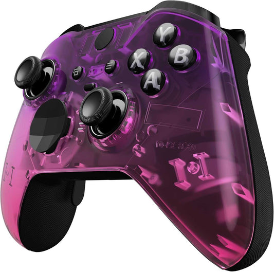 Gradient purple pink Xbox Elite Wireless Controller Series 2 with adjustable thumbsticks and rubber grip