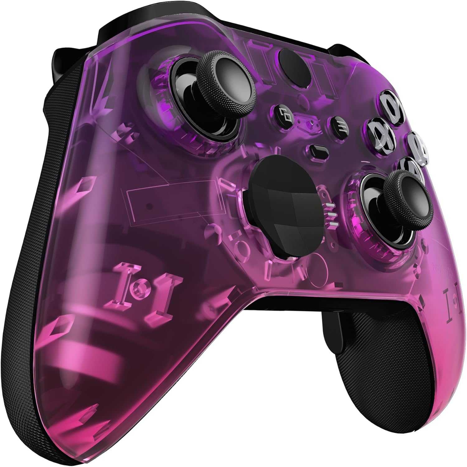 Gradient purple and pink Xbox Elite Wireless Controller Series 2 with adjustable thumbsticks and accessories bundle