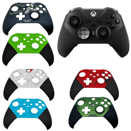 Xbox One Elite Series 2 customizable wireless Bluetooth controller with interchangeable colorful front shells and paddles