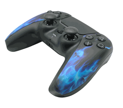 Blue Flame Custom PS5 Modded Controller