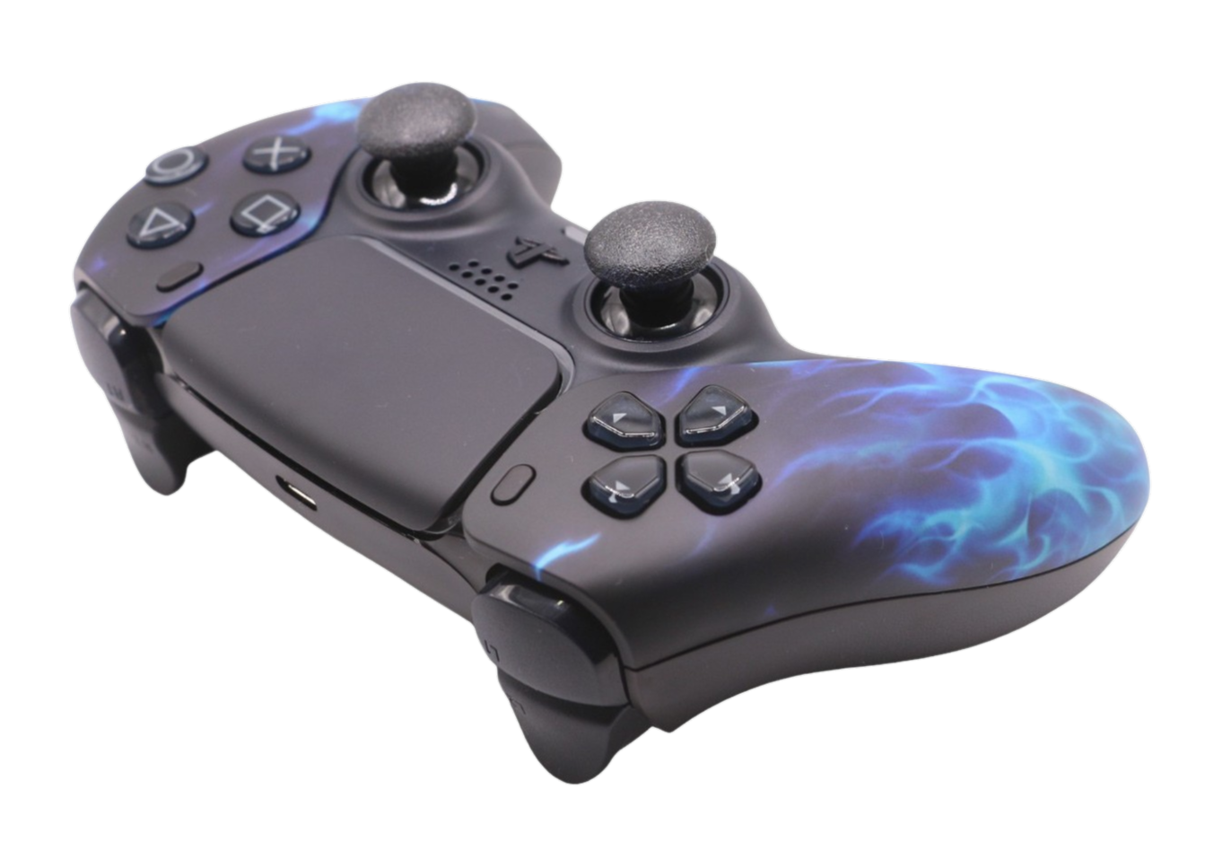 Blue Flame Custom PS5 Modded Controller