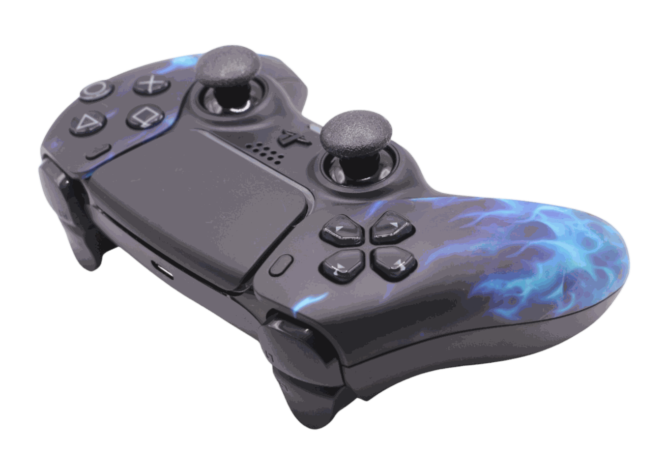 Blue Flame Custom PS5 Modded Controller