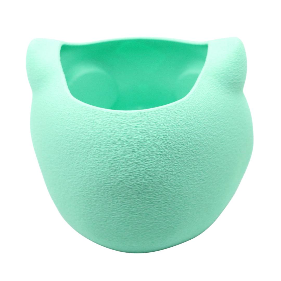 Bulbasaur Storage Bin small mint green desk organizer with ears and open top
