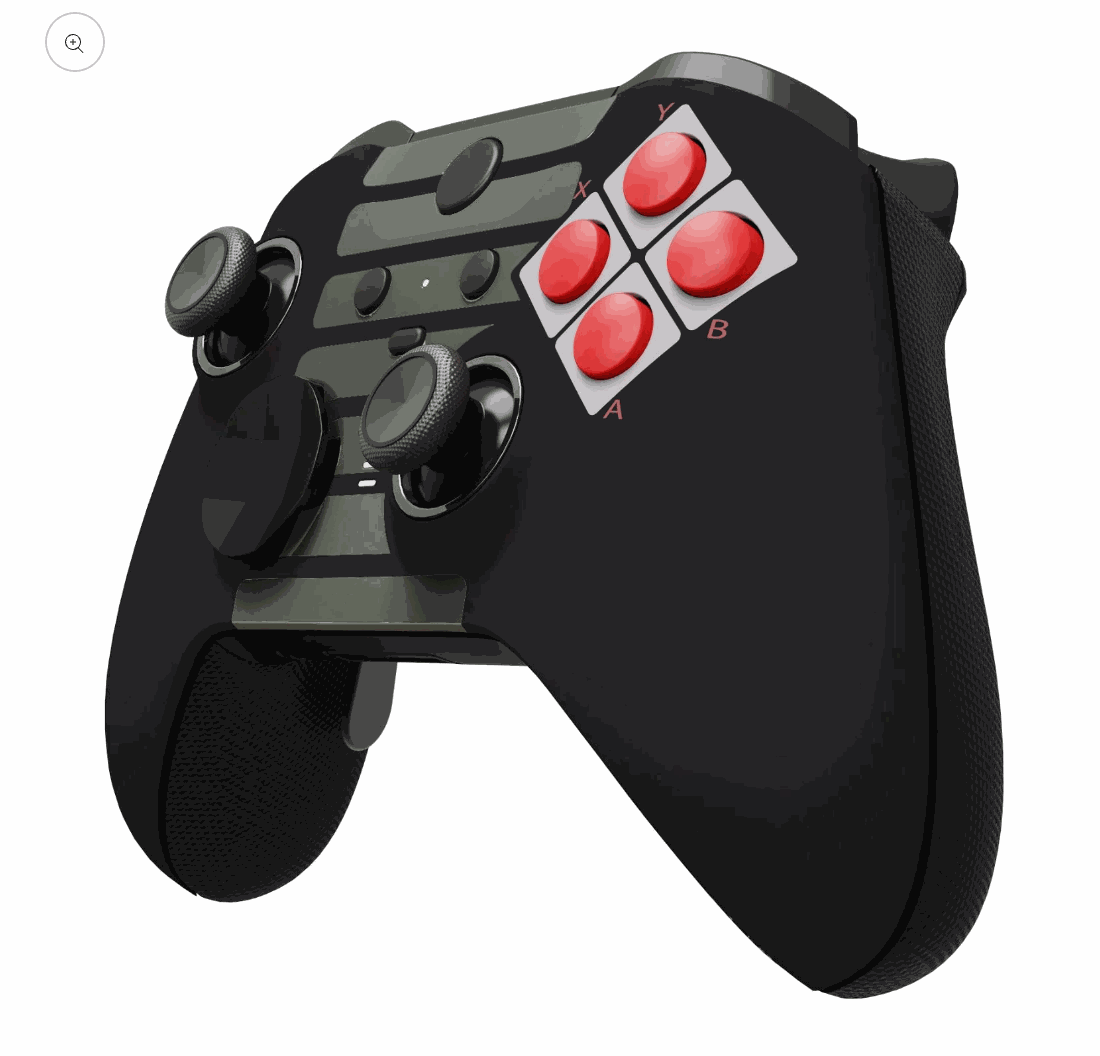 Xbox Elite Wireless Controller Series 2 with interchangeable thumbsticks, paddles, carrying case, and magnetic charging dock