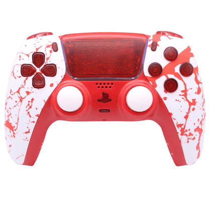 Blood Splatter PS5 controller with adjustable thumbsticks and rapid mouse-trigger features