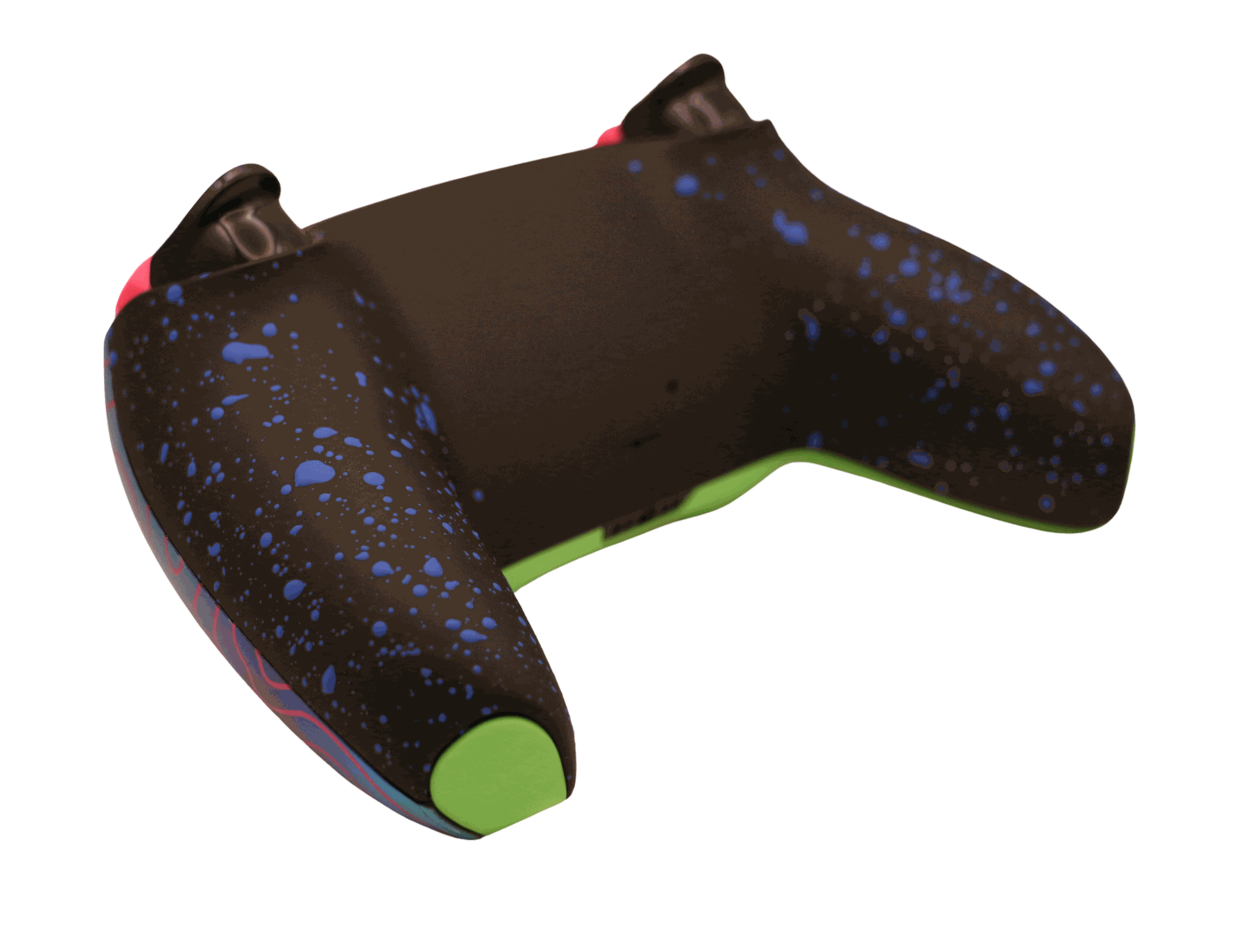 Pink Wave PS5 modded controller with customizable TMR thumbsticks, digital mouse triggers, GM Master Mod, back paddles, and adjustable battery.