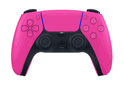Custom hand-crafted PS5 DualSense Pro controller with TMR thumbsticks, back paddles, and trigger mods in various colors